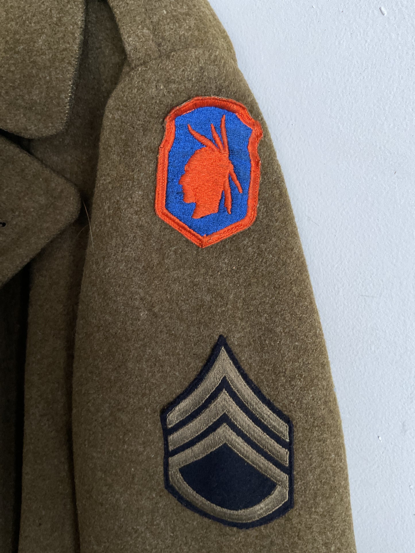 WWII 98th Infantry Division Army Overcoat