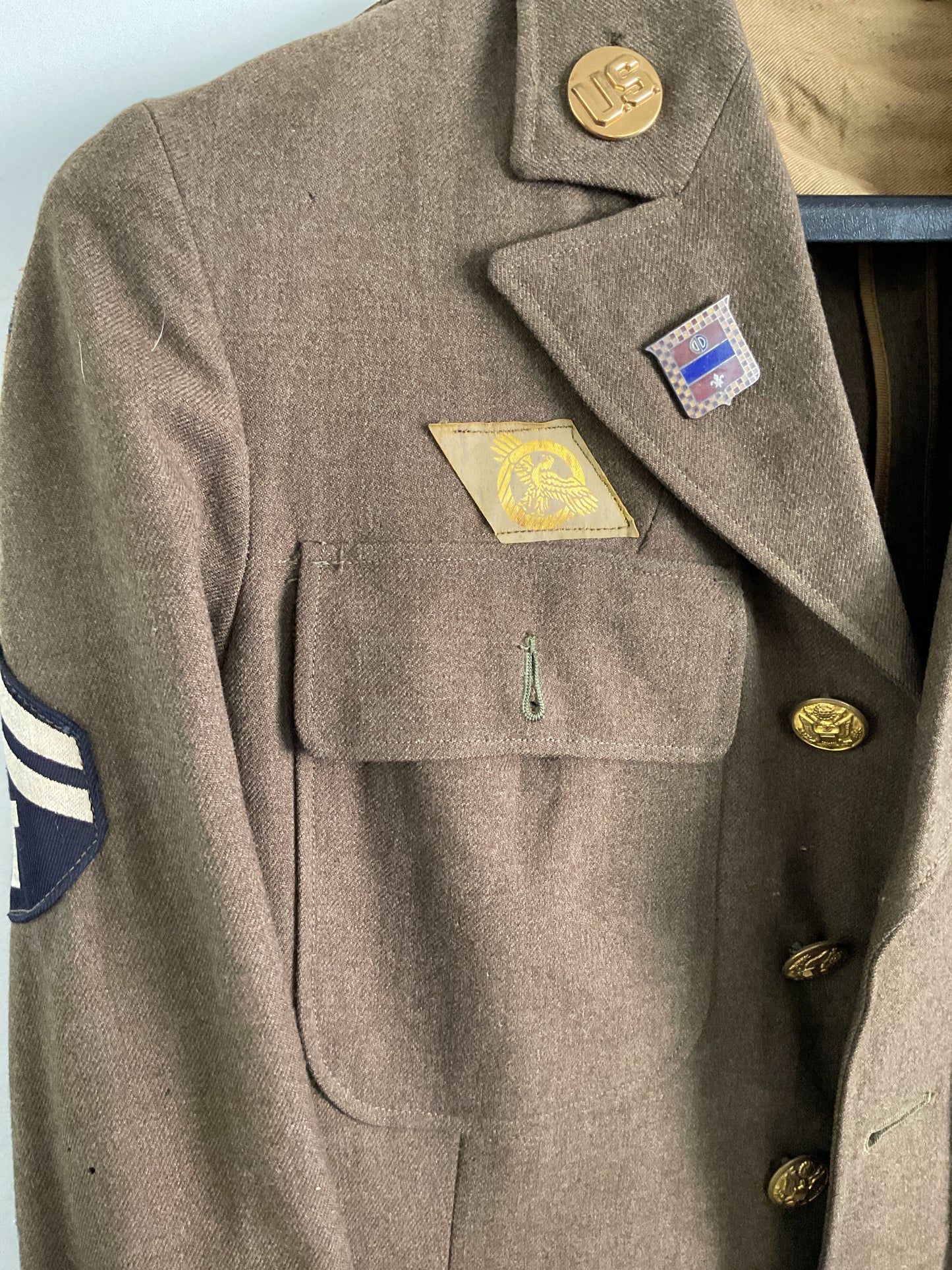 WWII 31st Infantry Jacket w/ Pins and Ribbons