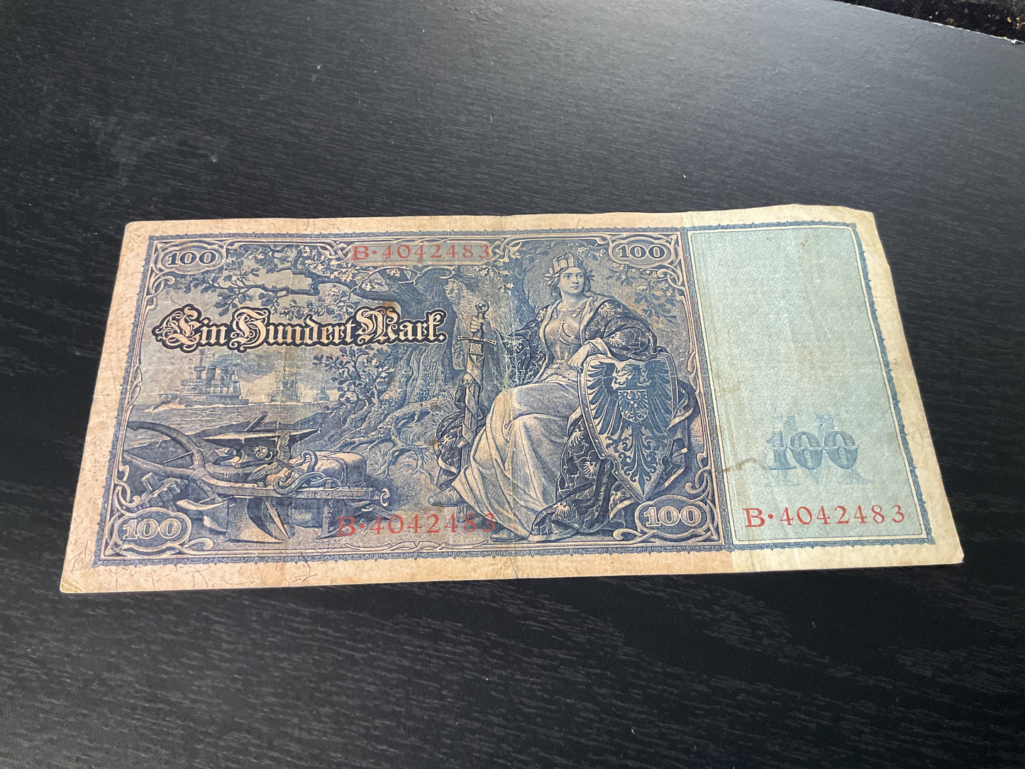 German 100 Mark Reichsbanknote 1910