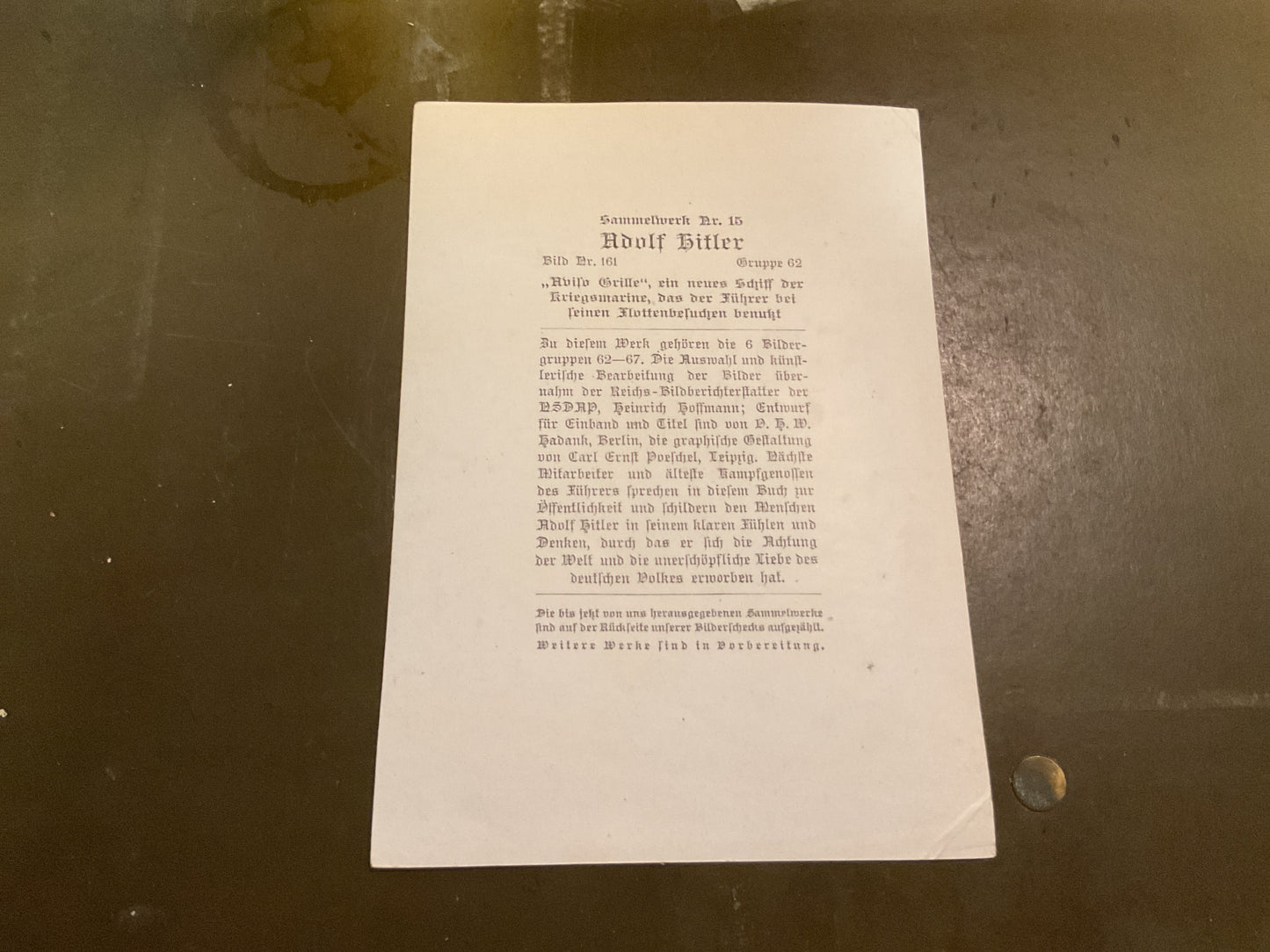 German Propaganda Card