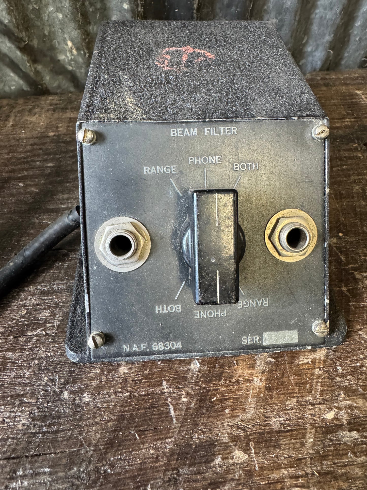 WWII U.S. Navy NAF 68304 Beam Filter Audio Control Unit