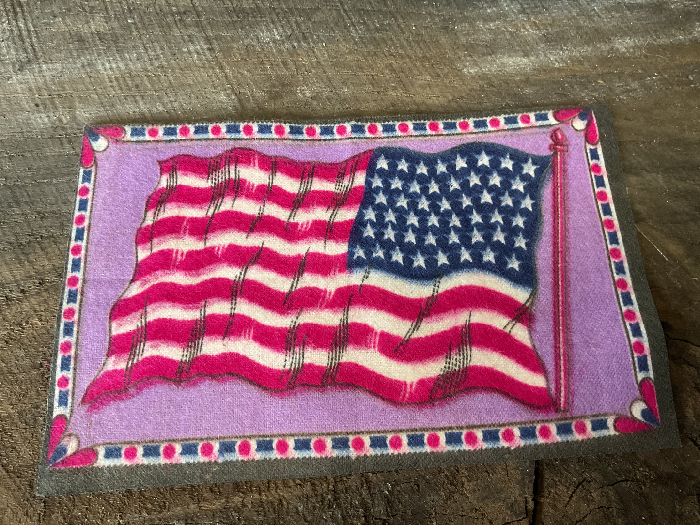 WWI Tobacco Felt Flag (approx 6x4)