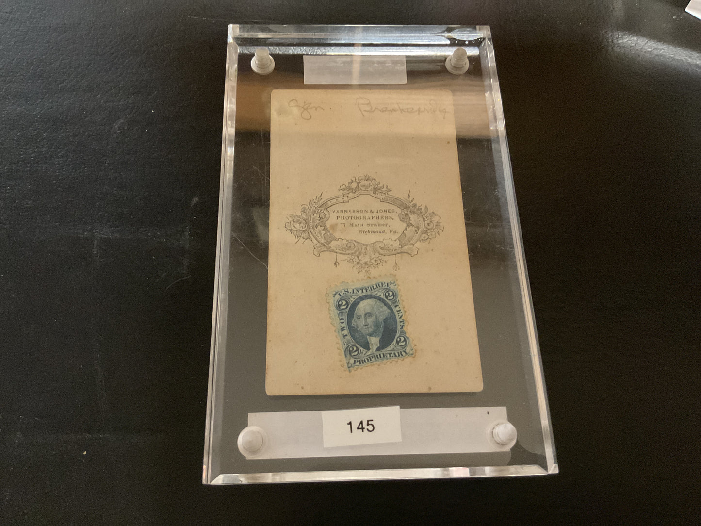 Confederate General Breckenridge (CDV) Civil War Era