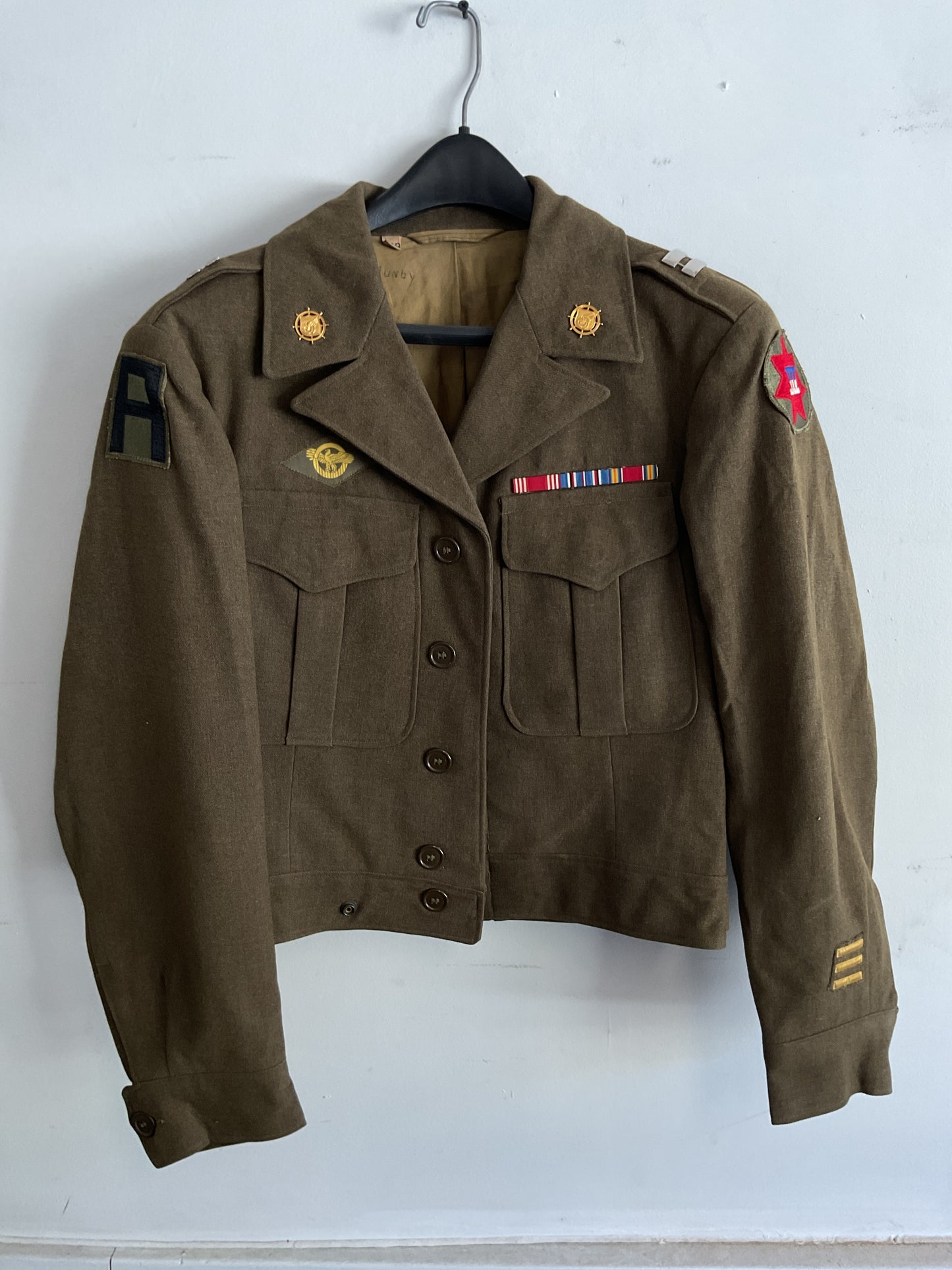 WWII 7th Army Corps Captains Ike Jacket-Named