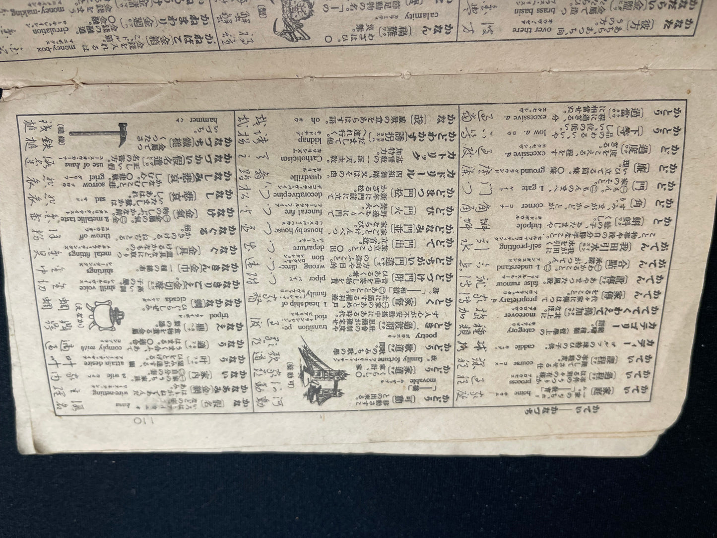 Rare Meiji/Taisho-Era Japanese-English-Chinese Travel Phrasebook with Tokyo Maps (c. 1890s–1920s)