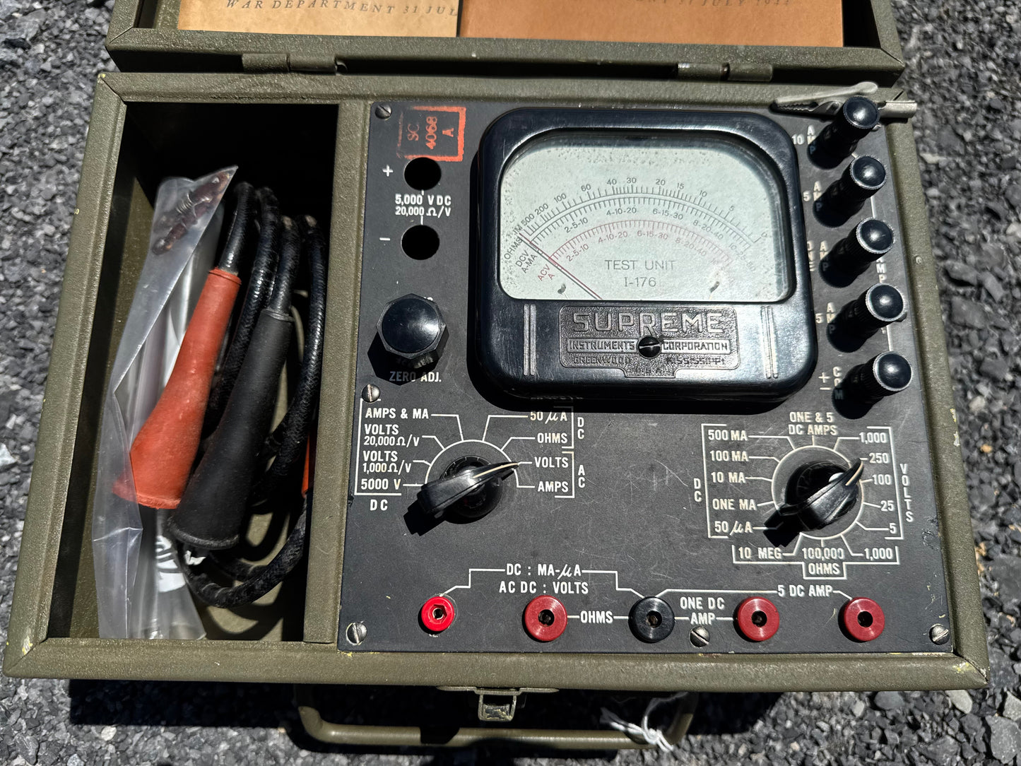 WWII-era U.S. Army Signal Corps Test Unit I-176