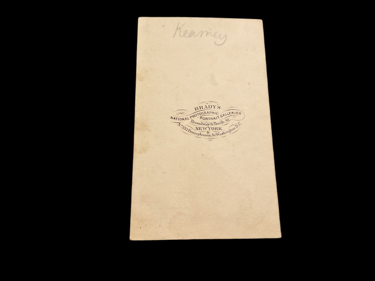 General Philip Kearny CDV (Carte de Viste) full standing g view