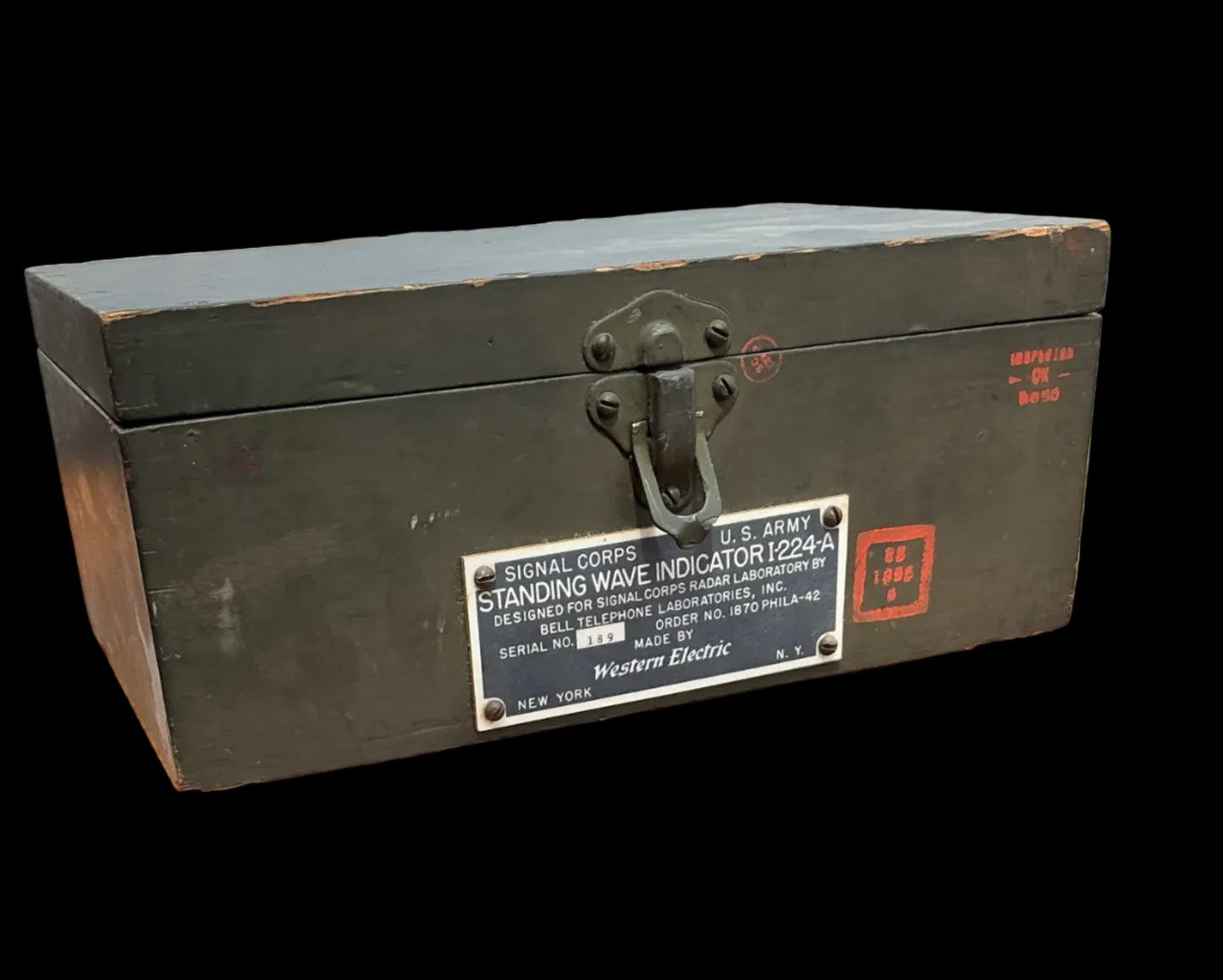 WWII U.S. Army Standing Wave Indicator I-224-A – Western Electric – Radar Test Equipment