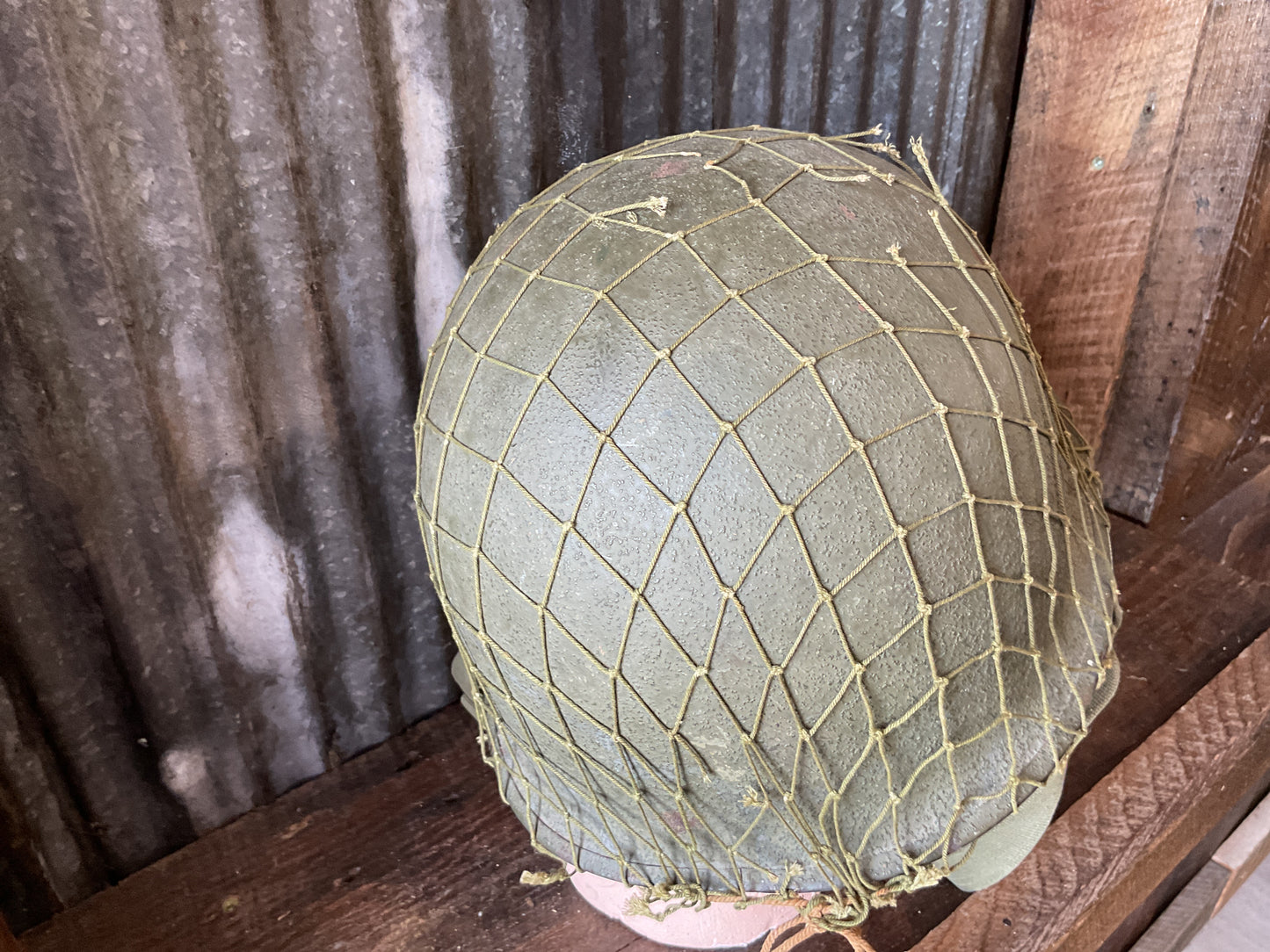 U.S. M1 Schleuter Helmet rear seem swivel bale Westinghouse Liner named