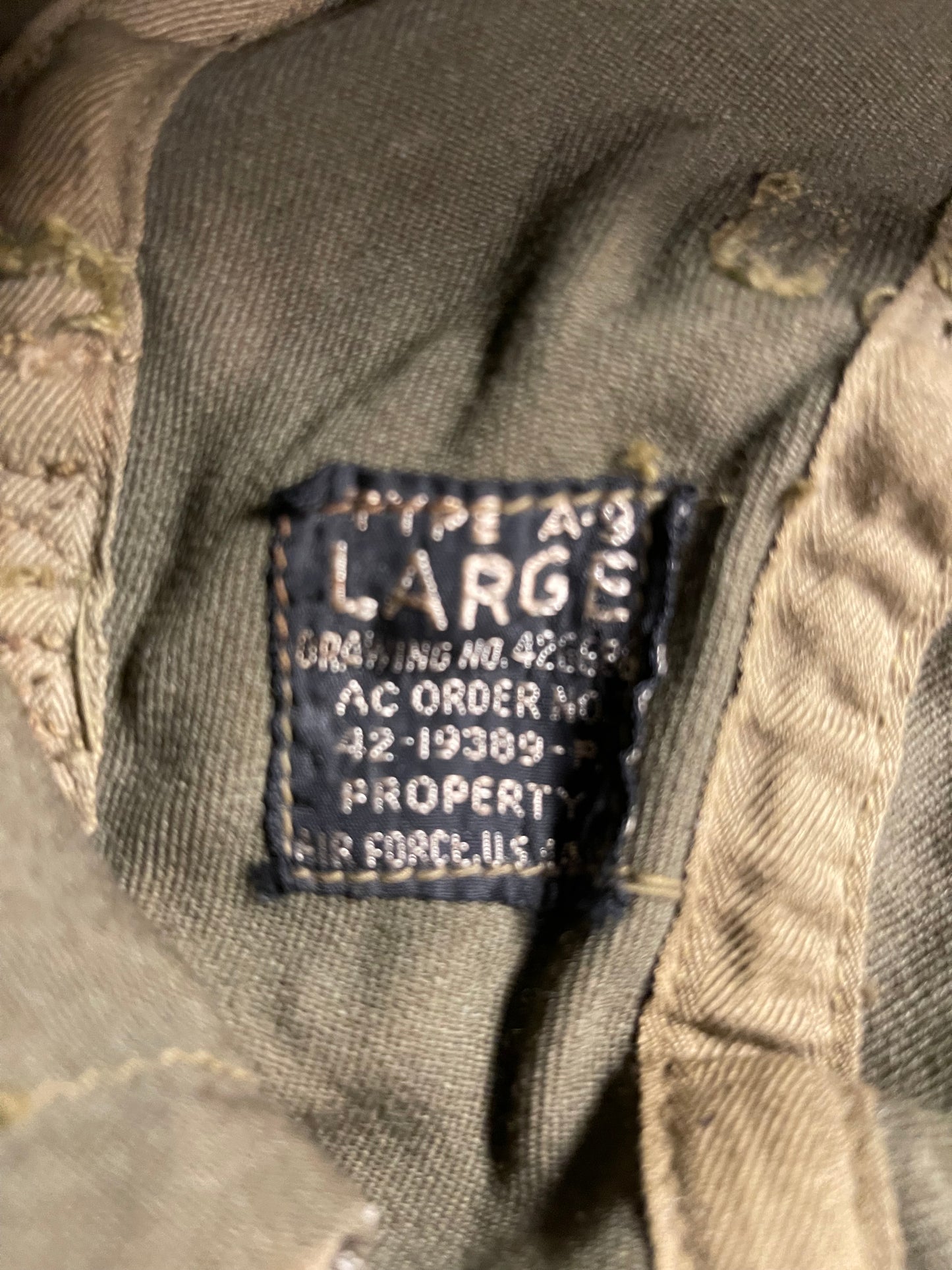 WWII U.S. Army Air Forces Type A-9 Summer Flight Helmet