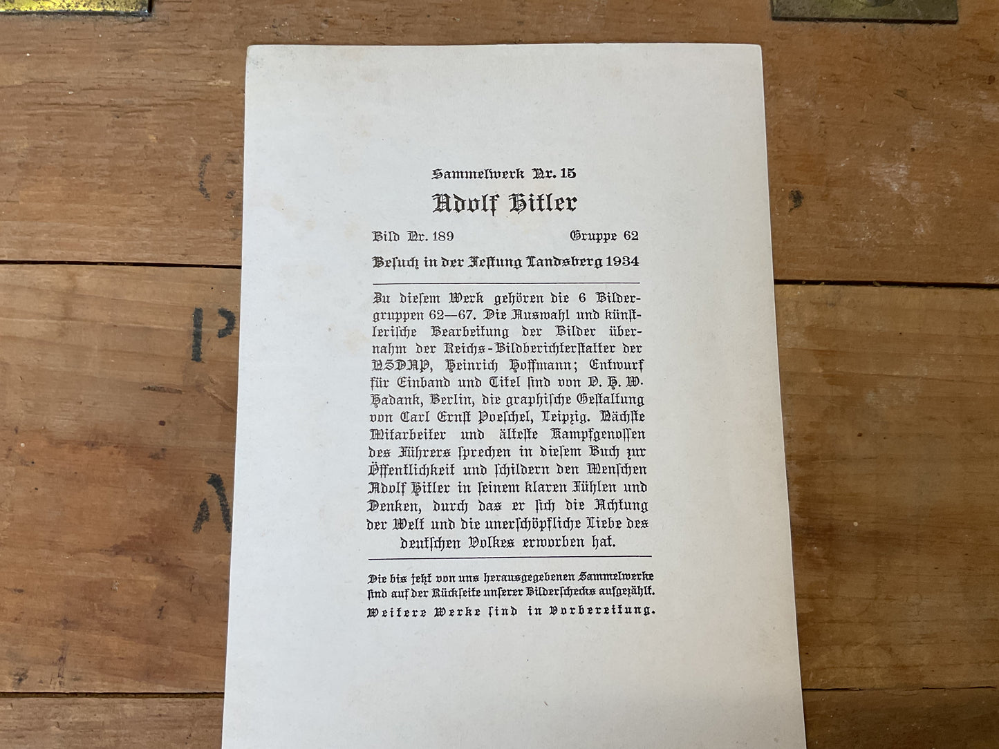 German propaganda card