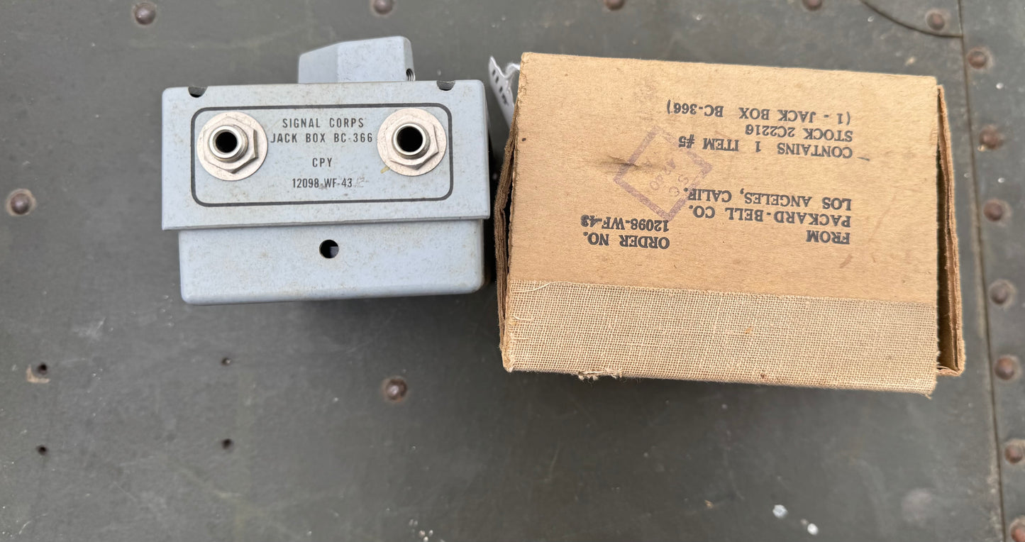 WWII Signal Corps Jack Box BC-366