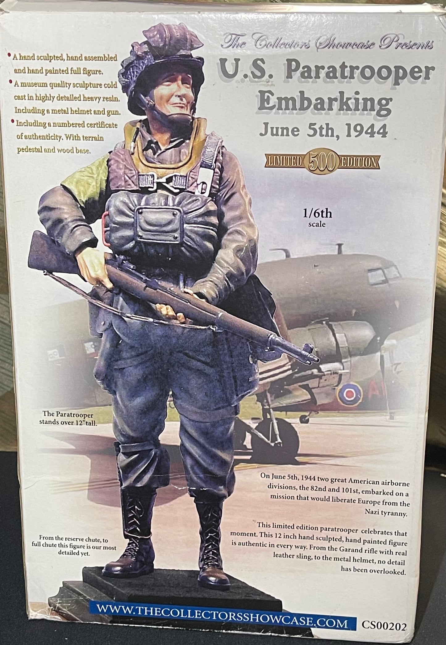 U.S. Paratrooper Embarking June 5th, 1944 collectible figure