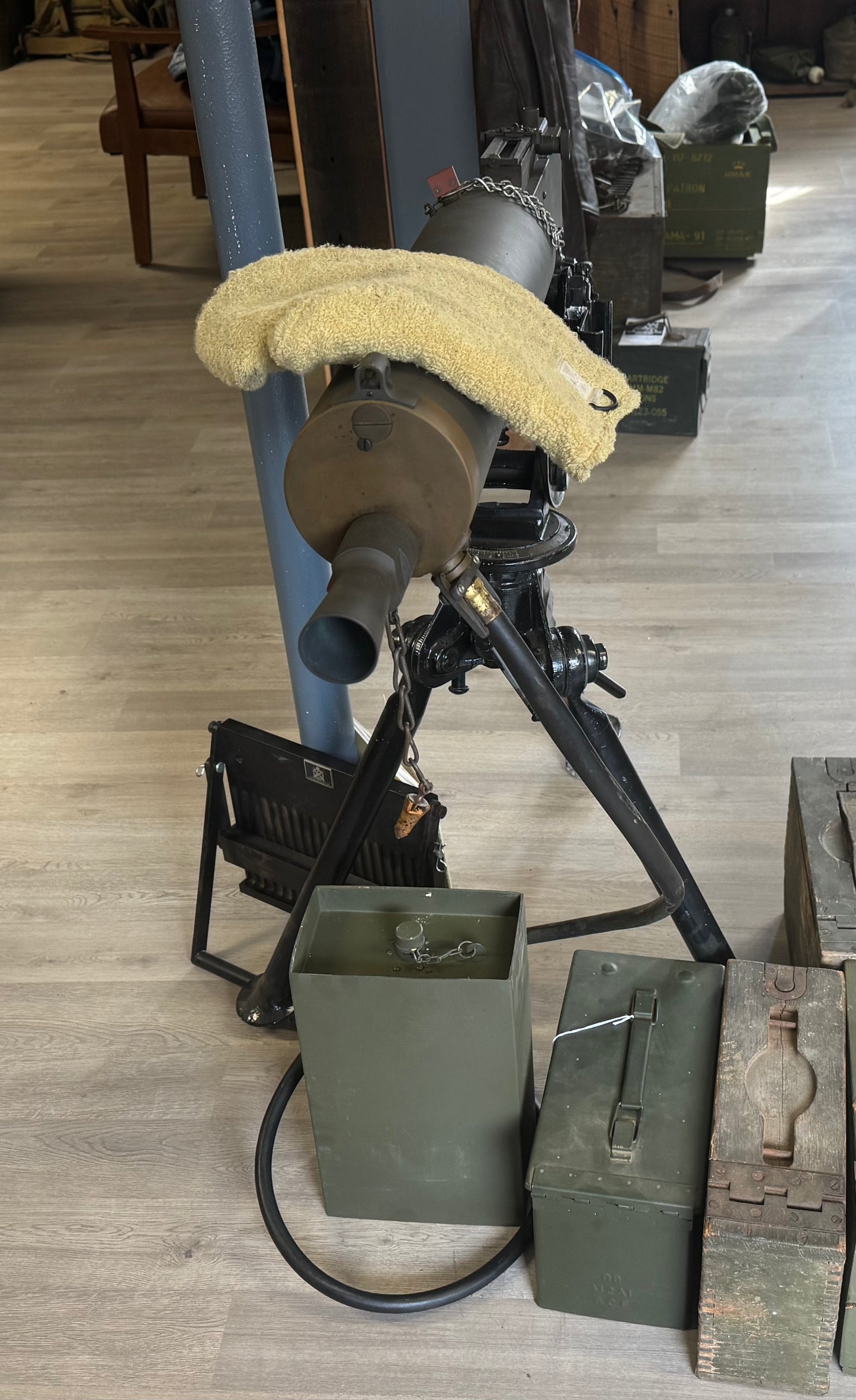 BROWNING MODEL 1928
WATER-COOLED .30 CAL MACHINE GUN
(SEMI-AUTO – OHIO ORDNANCE WORKS)