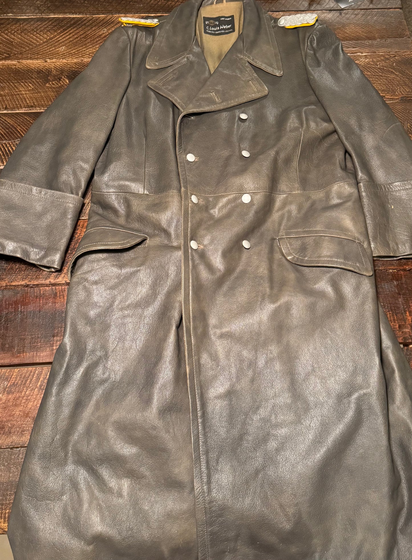 Luftwaffe Leather Greatcoat-High end Reproduction