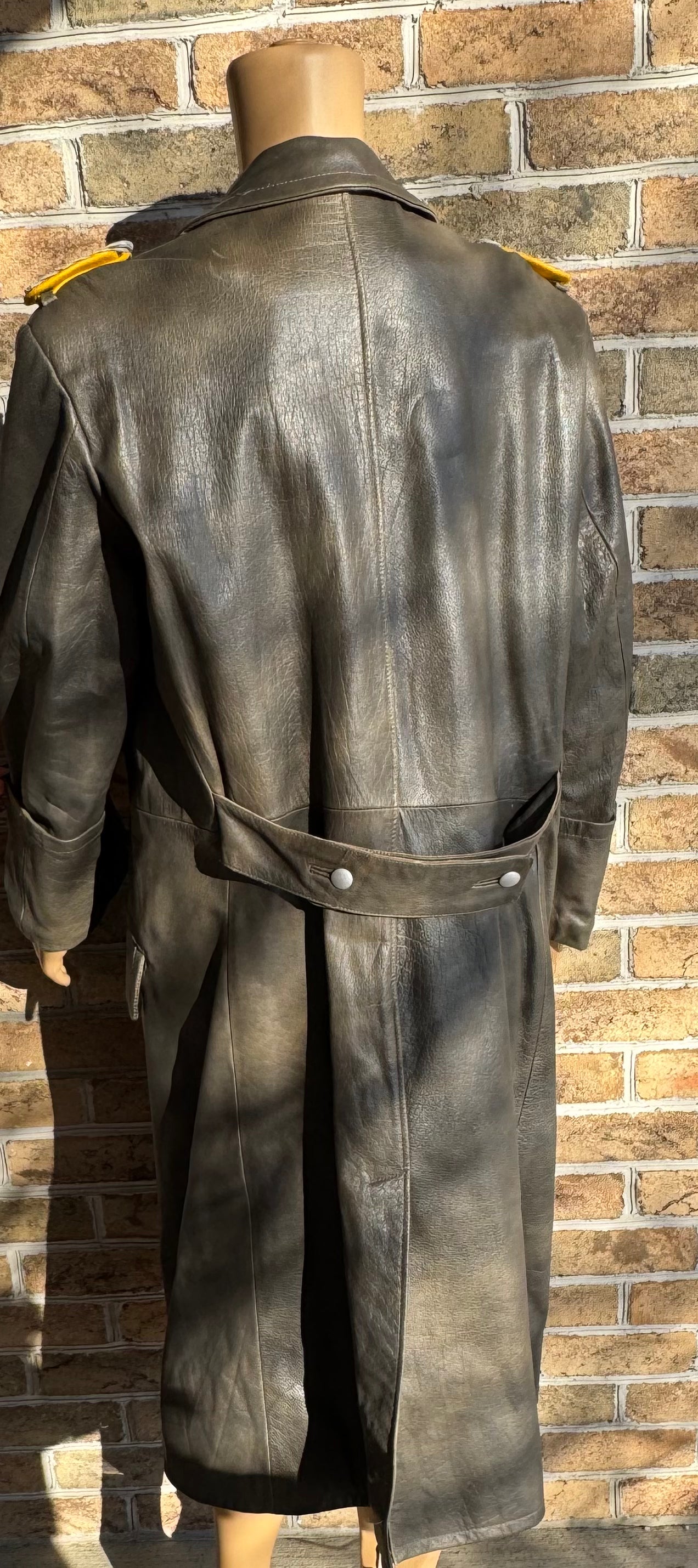 Luftwaffe Leather Greatcoat-High end Reproduction