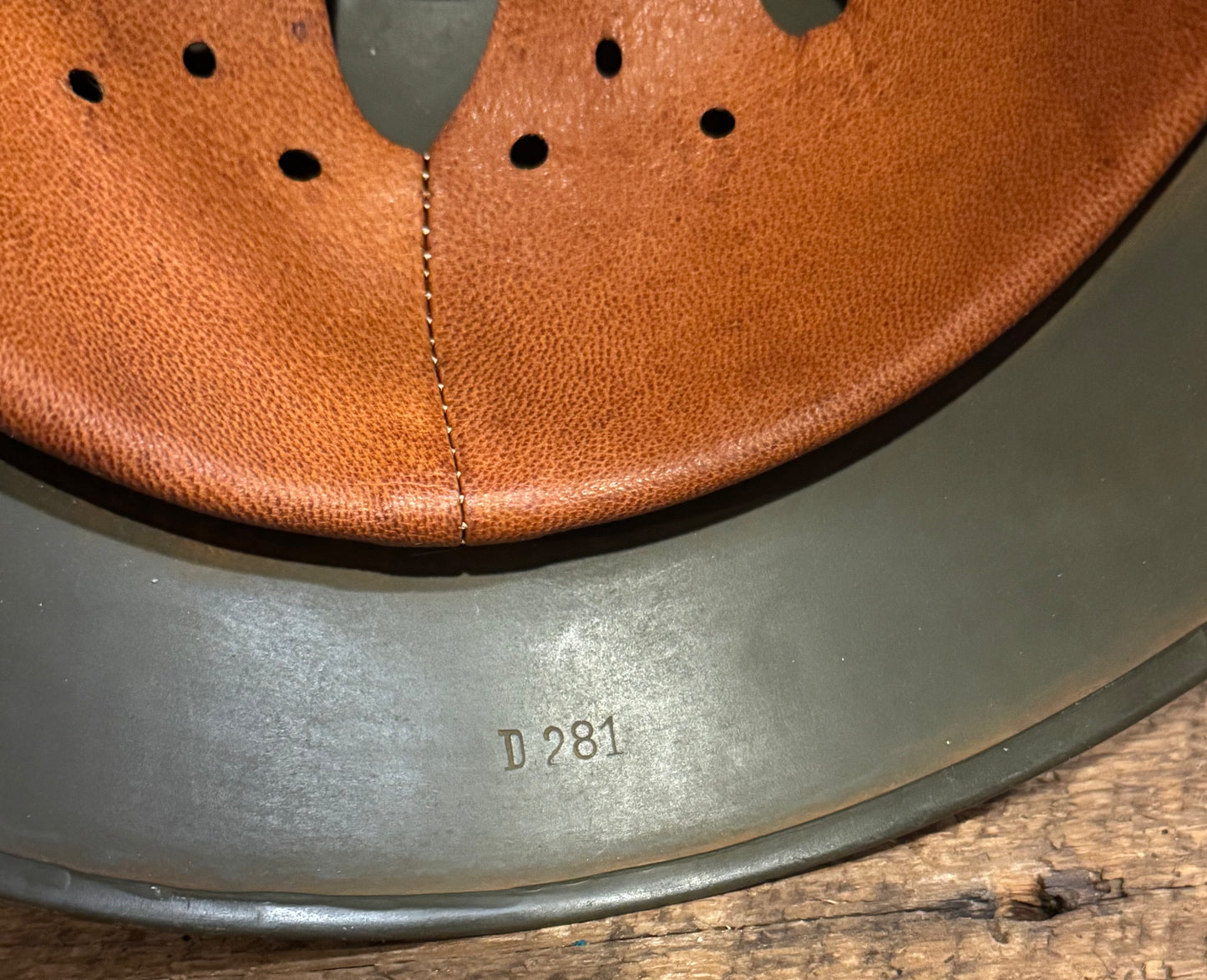 German WWII Helmet-Original Shell-Post War Refurb