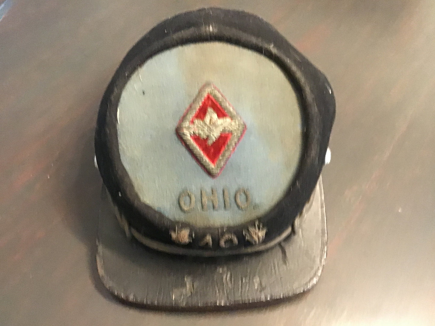 Vintage Ohio Civil War Style Reunion Veteran Kepi Cap Hat Fraternal Military