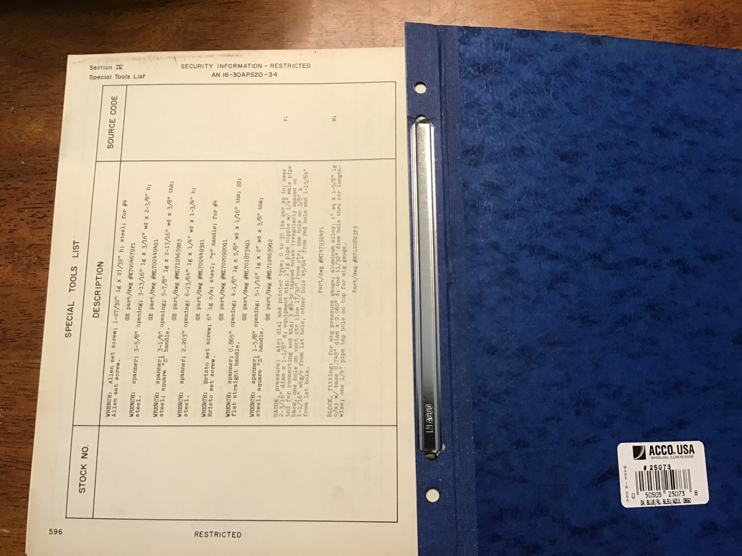 AN/APS-20B Radar Set Manual Lot Operation Overhaul Parts Breakdown 1953