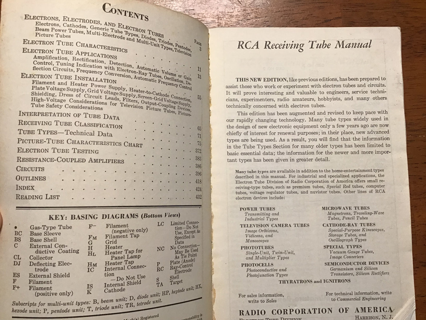 Vintage RCA Receiving Tube Manual RC-20 Electron Tube Technical Series Radio TV Audio Vacuum Tubes