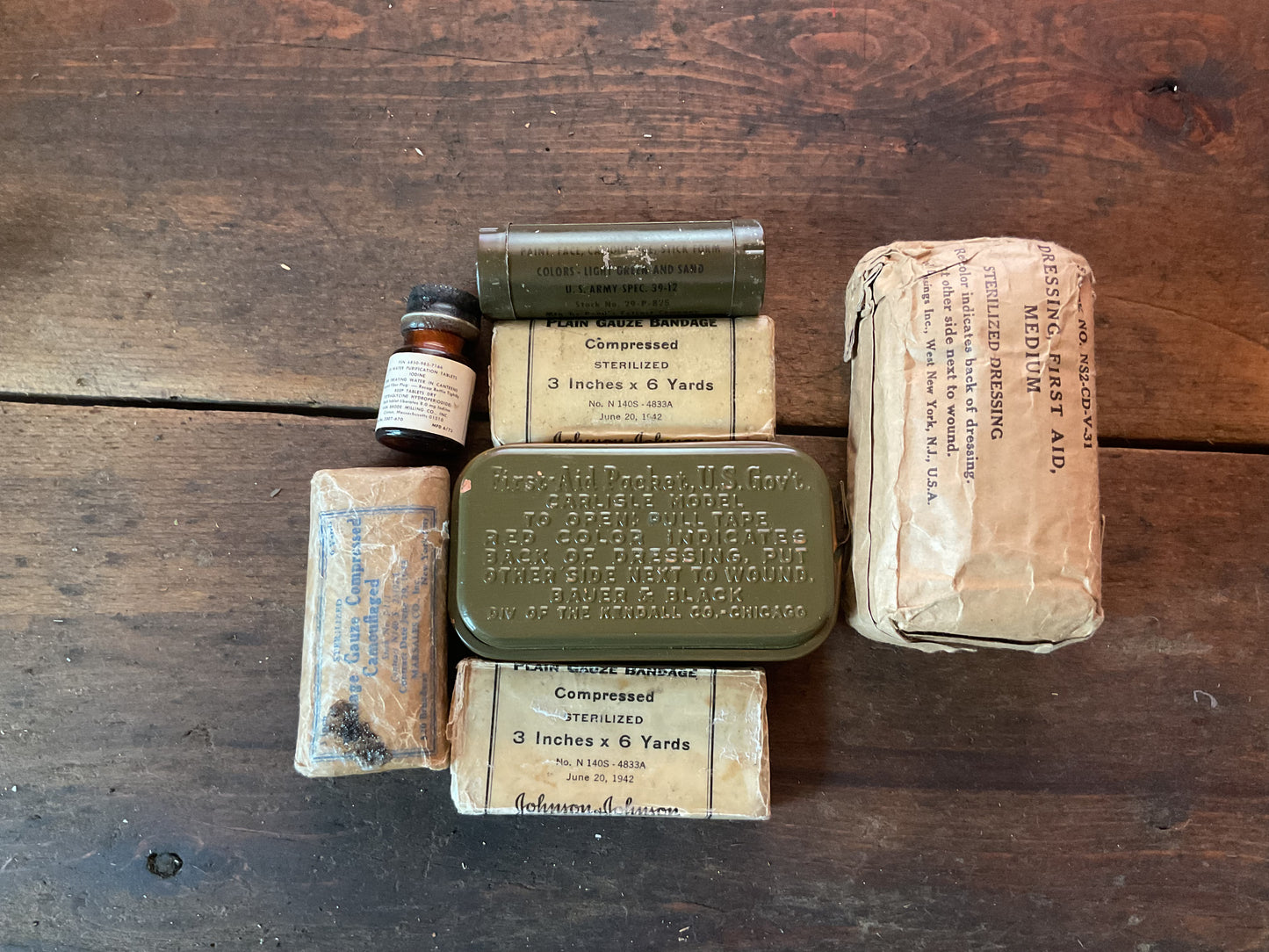 Original 1945 Jungle First Aid Kit