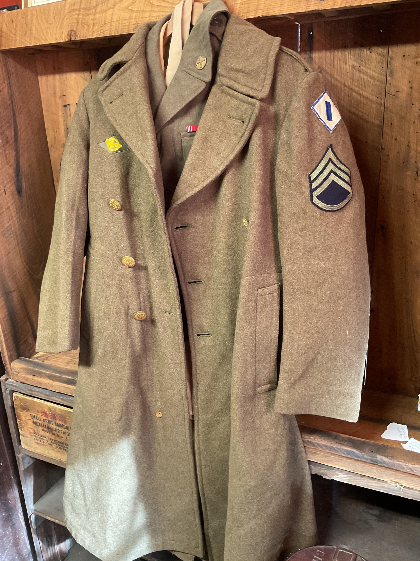 Original WW2 Shirt with Tie, Jacket, and Coat
