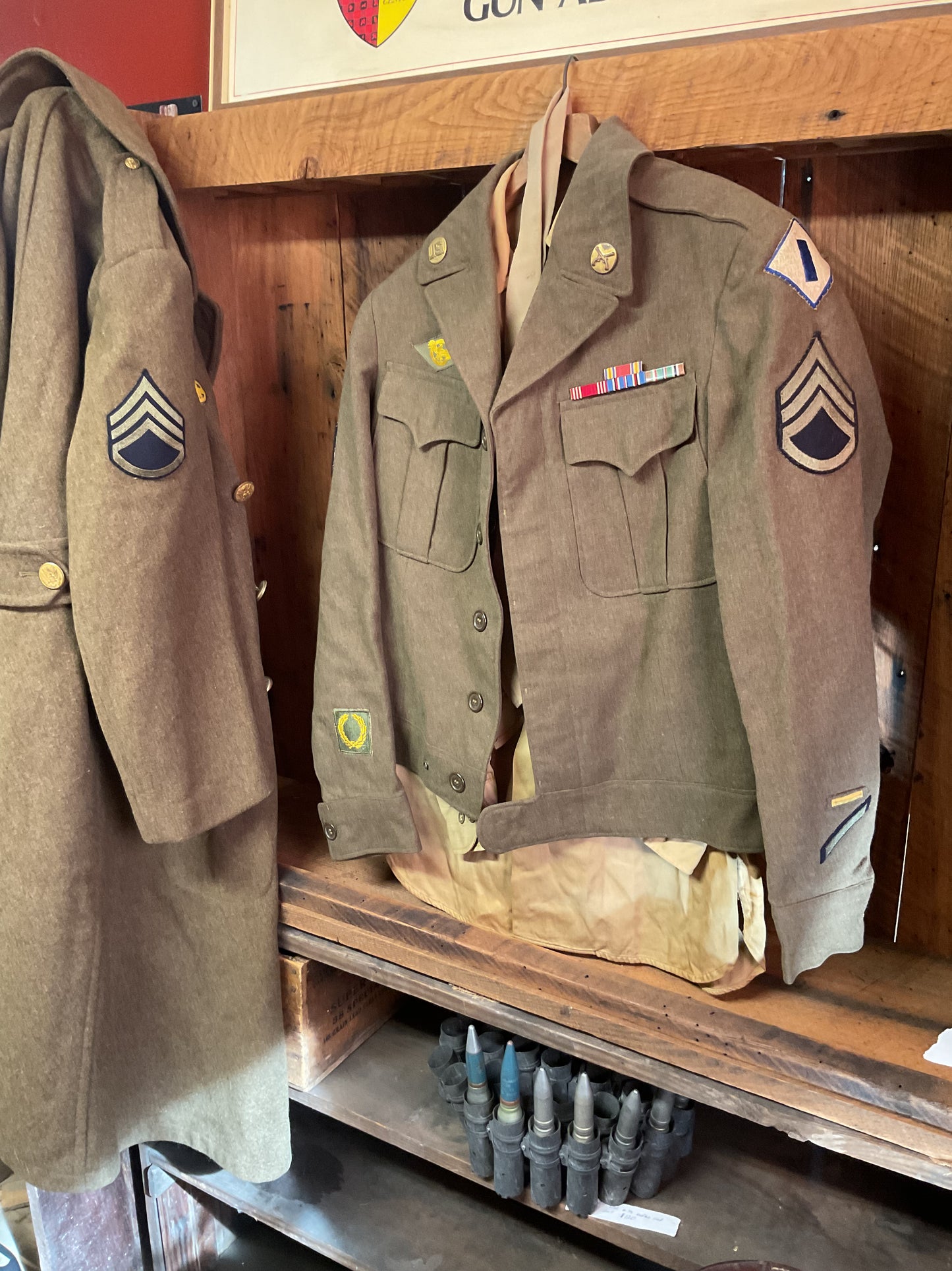 Original WW2 Shirt with Tie, Jacket, and Coat