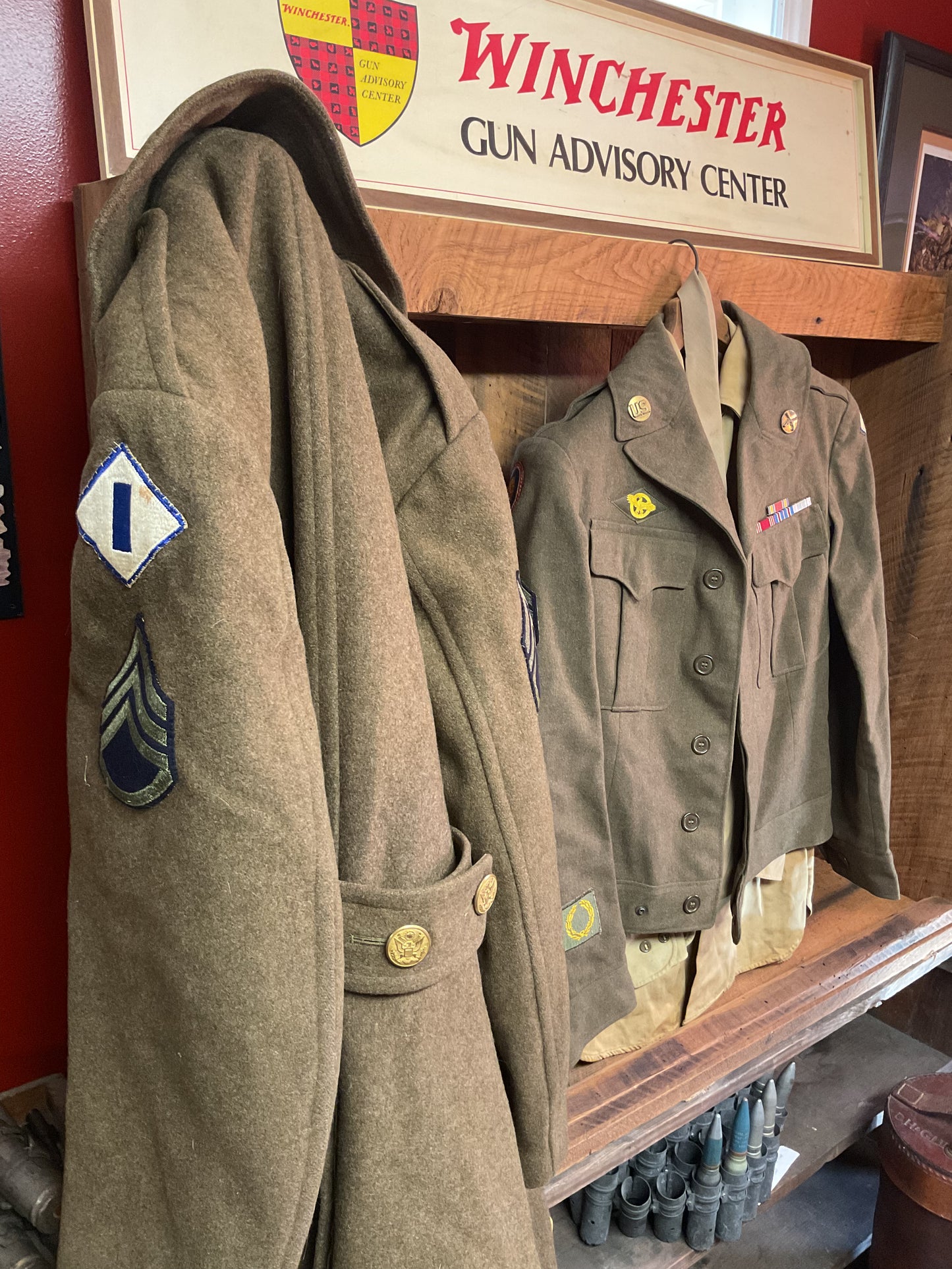 Original WW2 Shirt with Tie, Jacket, and Coat
