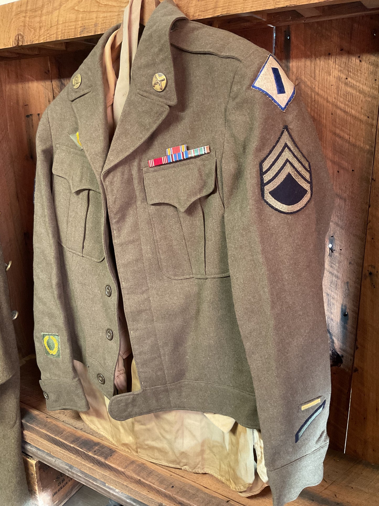 Original WW2 Shirt with Tie, Jacket, and Coat