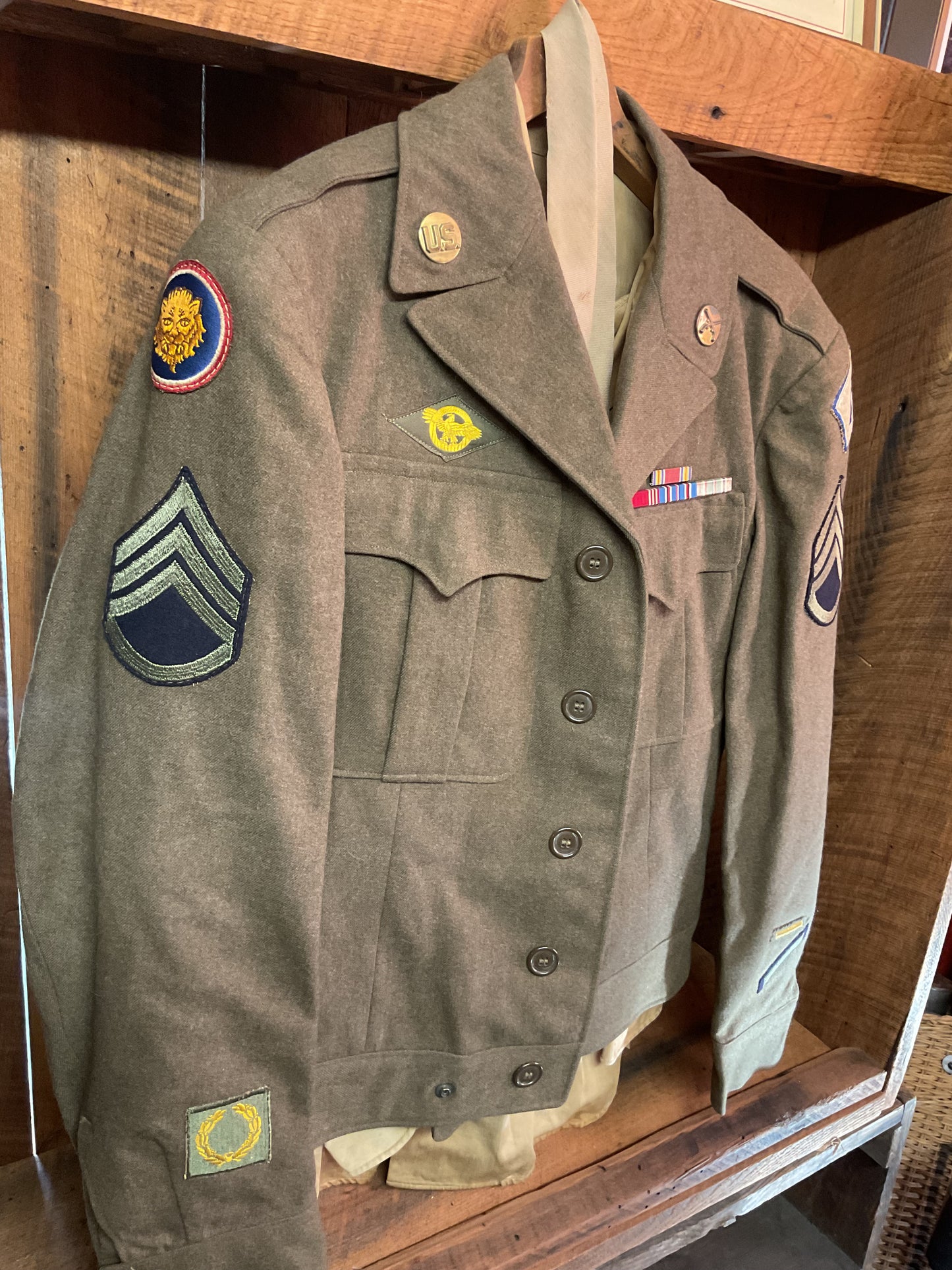 Original WW2 Shirt with Tie, Jacket, and Coat