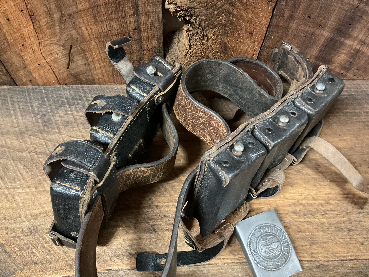 German Belt, Buckle and K98 Pouches