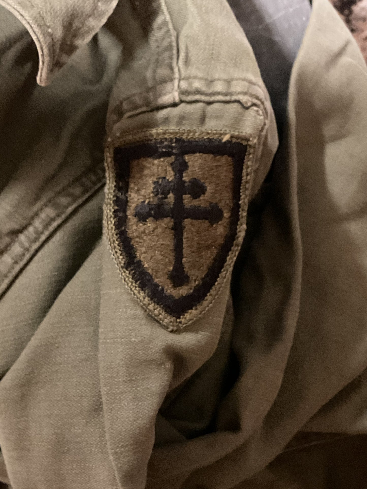 1964 OG 107 Utility Shirt w/ Insignia