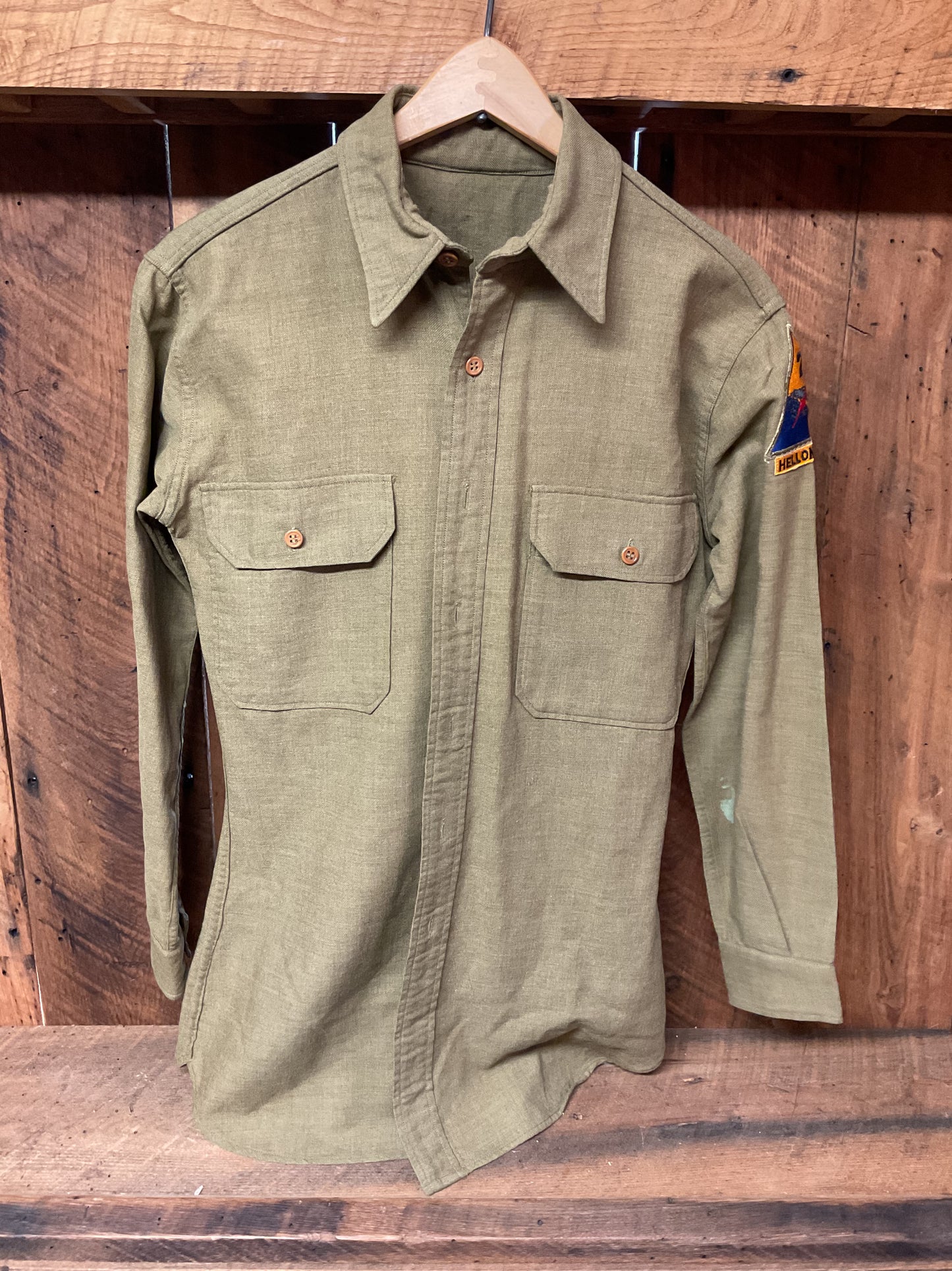 Modified Armored Division Ike Jacket and Shirt