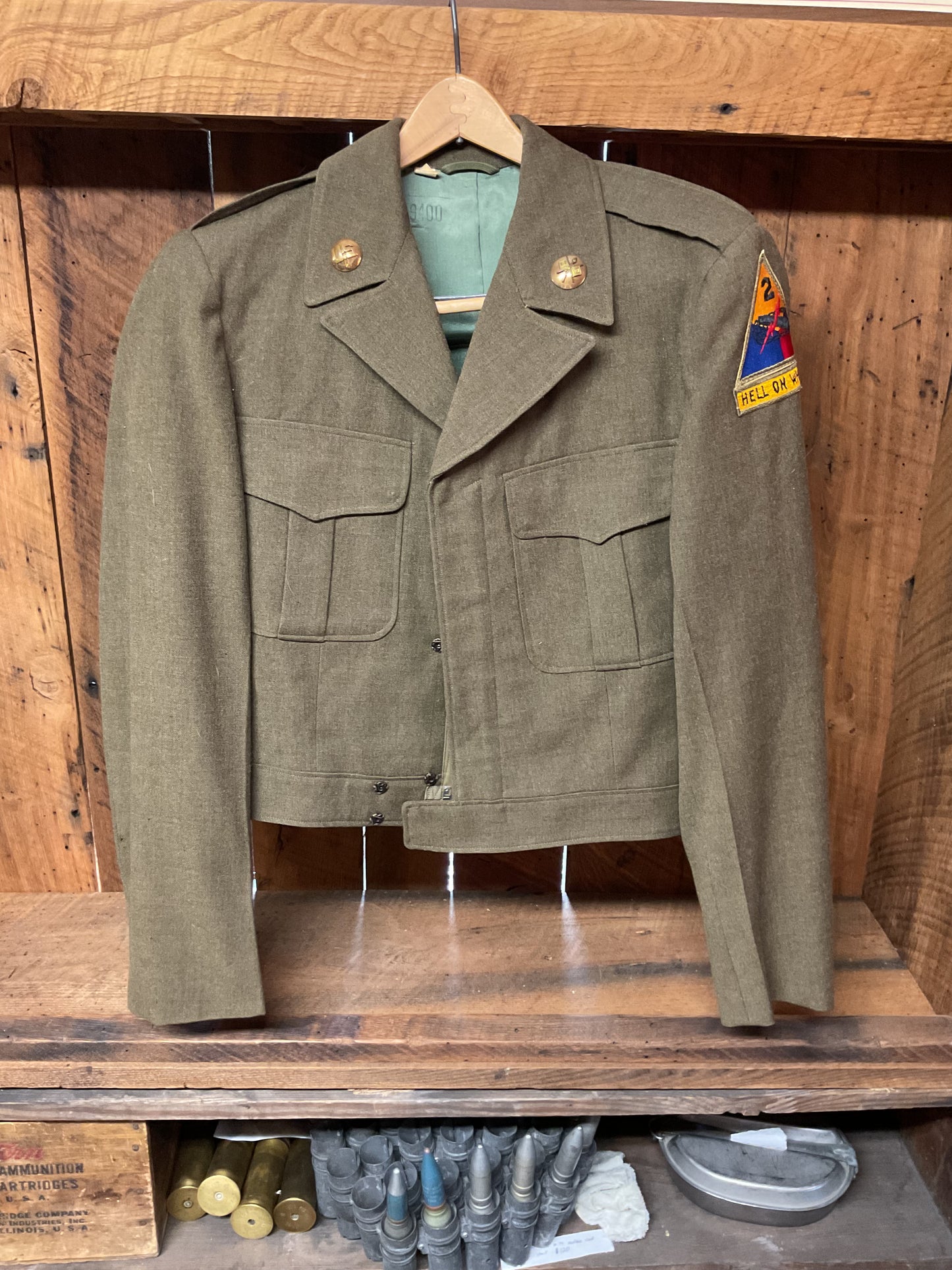 Modified Armored Division Ike Jacket and Shirt