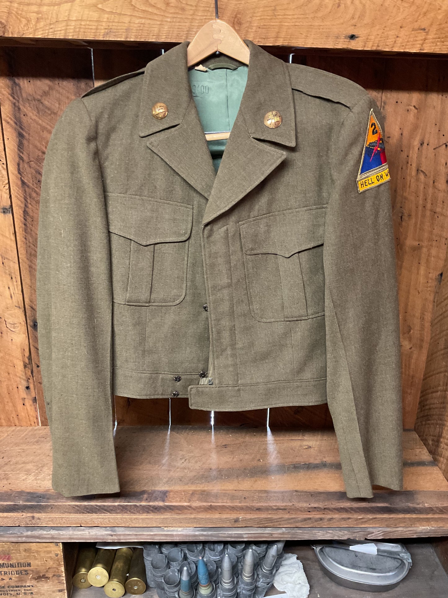 Modified Armored Division Ike Jacket and Shirt