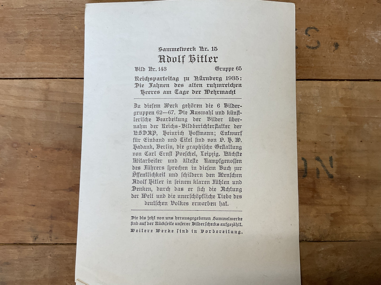 German propaganda card