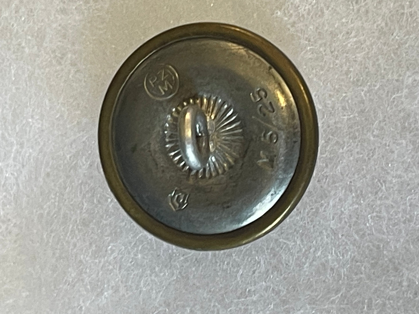 Original WWII German NSDAP Political Uniform Button – RZM M5/25 Marked