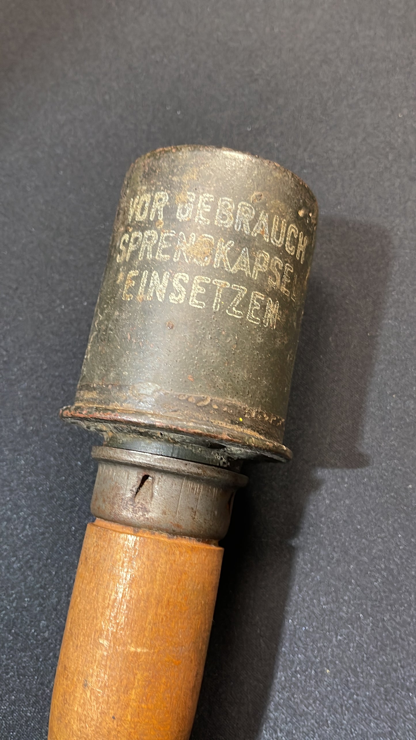 INERT 1939 German M24 stick grenade