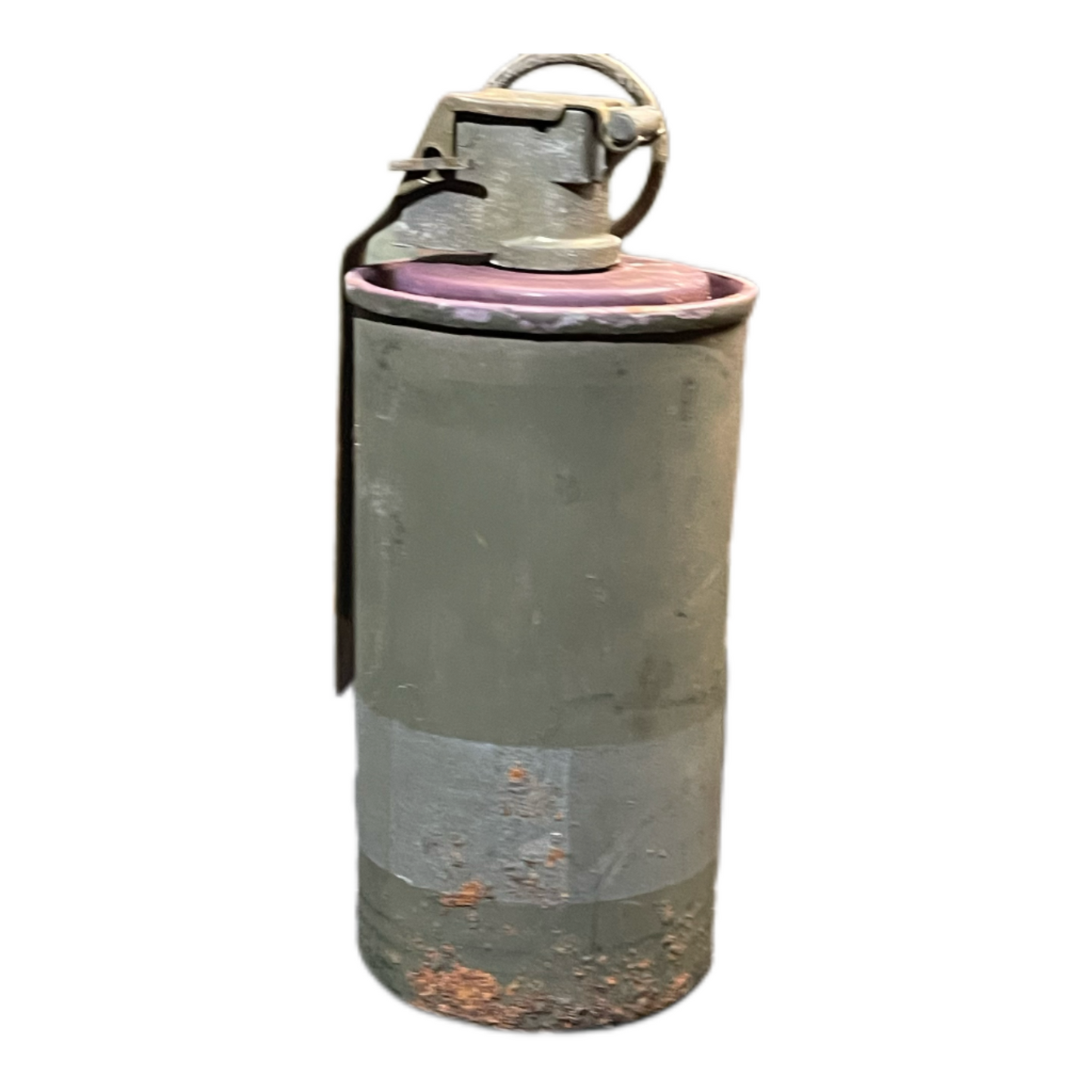 Inert m18 violet smoke grenade with canister
