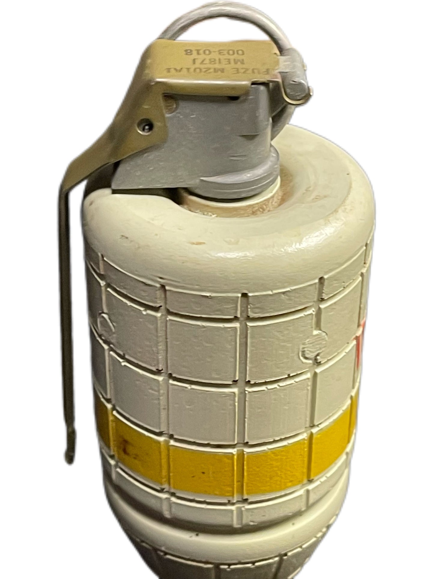 Inert M83 TP Smoke Grenade Replica with M201A1 Fuze