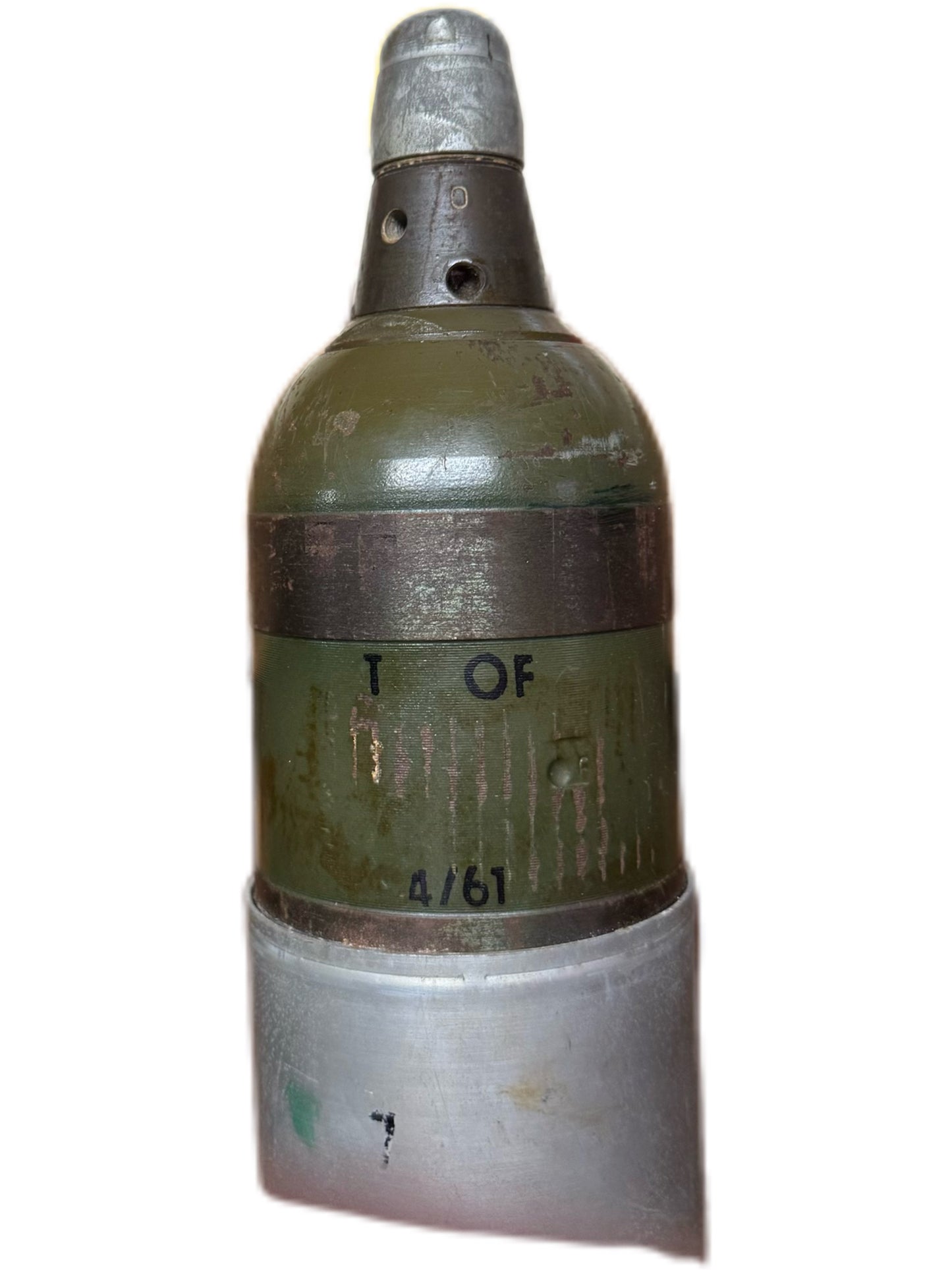 Inert 82mm BzK 59 high-explosive anti-tank (HEAT) round
