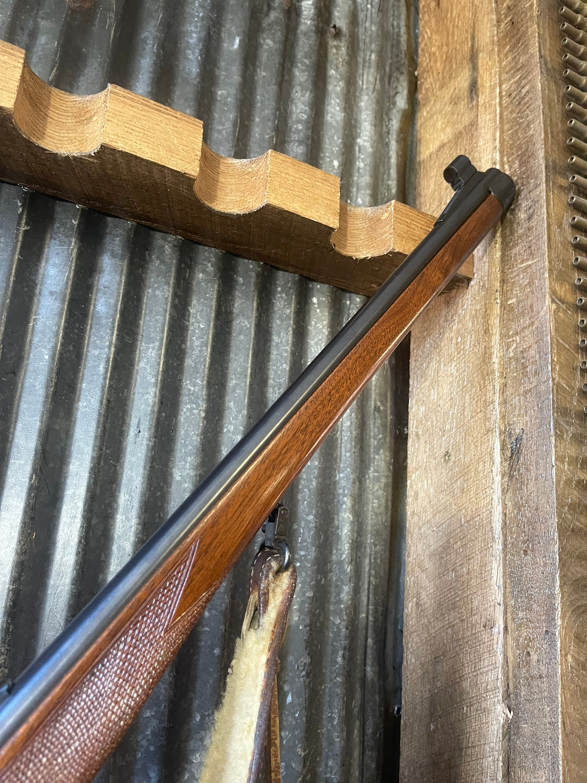 Custom Remington Model 788 – .308 Winchester – Mannlicher-Style Stock – Bushnell ScopeChief 1.5-4.5x – Padded Leather Sling