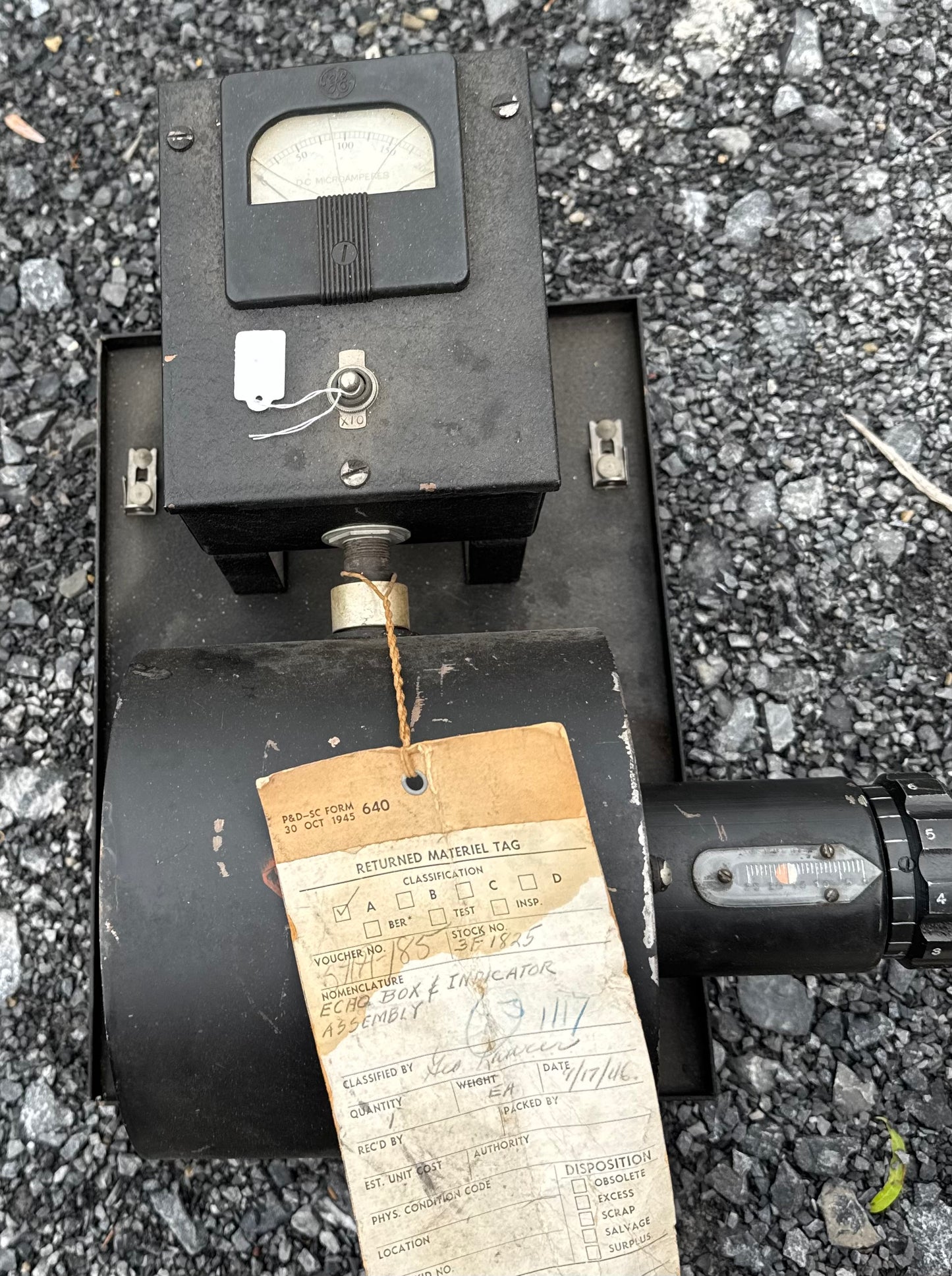 WWII MIT Radiation Lab “Echo Box” Type G & Indicator Assembly