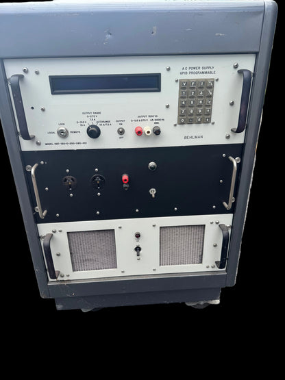 Behlman programmable AC power supply rack