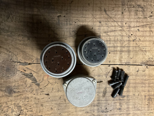 WWII U.S. Military Multi-Pin Electrical Connector Assembly-Cannon Plug Type-Aircraft/Radar Component