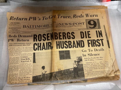 Baltimore News Post “Rosenbergs”