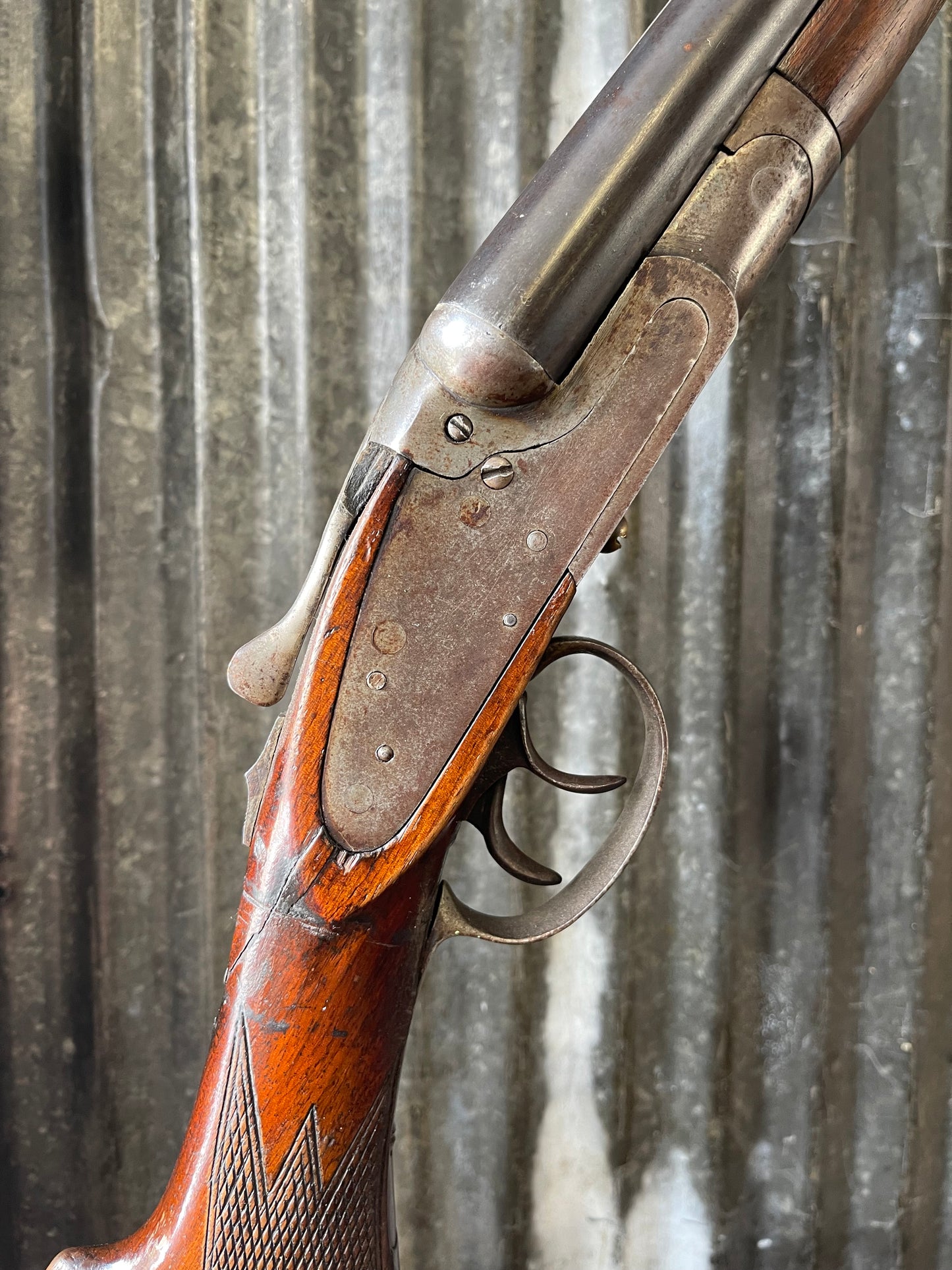 Crescent Arms “Plymouth” Side-by-Side Shotgun – 16 Gauge