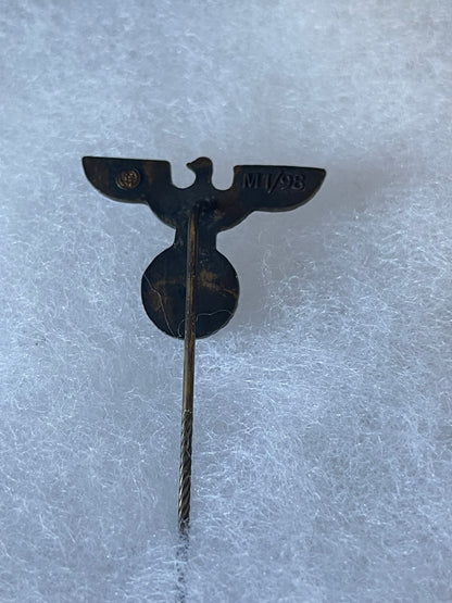 Original WWII German NSDAP Eagle Stick Pin – RZM M1/98 Marked