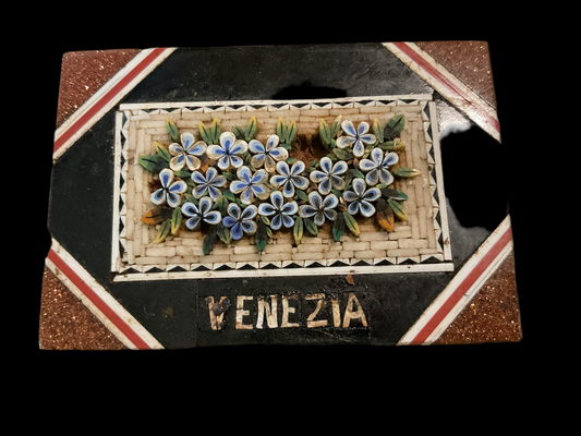 Micromosaic Paperweight Mad in Venice Italy