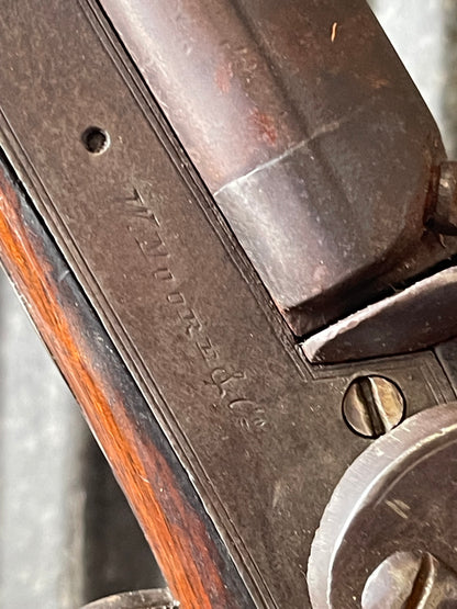 W. Moore Double Barrel Side-by-Side Percussion Shotgun 12 Gauge Antique Black Powder